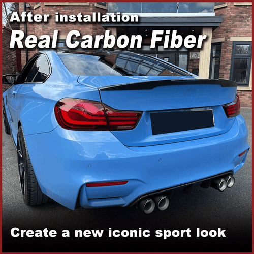 Alerón trasero de carbono borde de demolición alerón alerón trasero para BMW M4 F82 Coupe 2014-2019 - Imagen 2 de 12