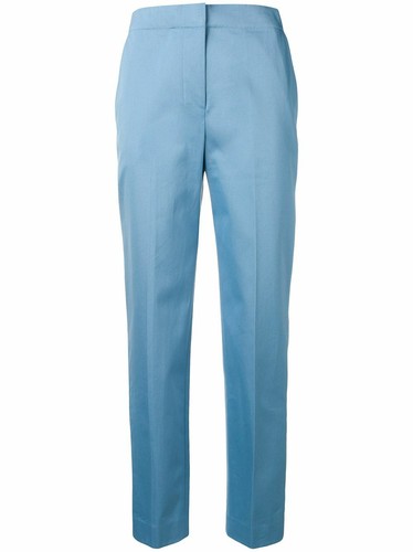 $345 NWT THEORY Sz8 CHINTZED TWILL CLEAN TAPERED HI-RISE CHINO PANTS SEA GLASS - 第 8/8 張圖片
