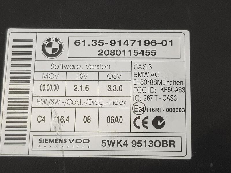 61359147196 electronics module for BMW 3 20 D 2004 61359395657 