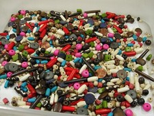 4 Pounds Assorted Water Buffalo Bone Beads / Scrap Pieces / Left Overs Bulk Z7 