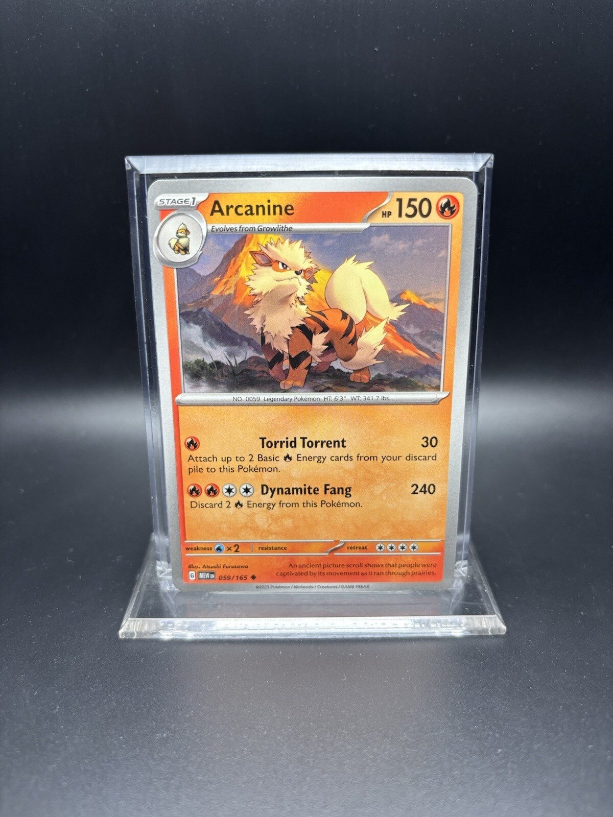 2023 Pokémon Scarlet & Violet 151 - Arcanine No. 59/165
