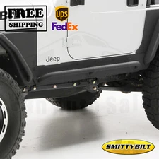 Rocker Panel Guard Round Tube Smittybilt for Jeep Wrangler 1997-2006