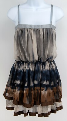 NEW 213 by Michelle Kim Womens Ruffle Tiered Tank Top Blouse S SMALL