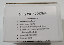 Sony WF-1000XM4 Wireless In-Ear Headset - Black for sale Sony WF-1000XM4 Wireless In-Ear Headset - Black for sale