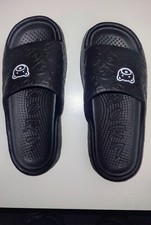 NEW CUTE BEAR PILLOW SLIDES Size 6 US BLACK GARDEN BATHROOM SHOES NIB US Seller