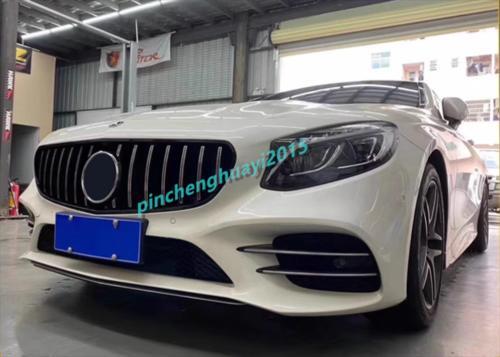 For Benz S Class Coupe W217 2015-2017 GT Style silver Front Bumper Grille Trim - Picture 12 of 19