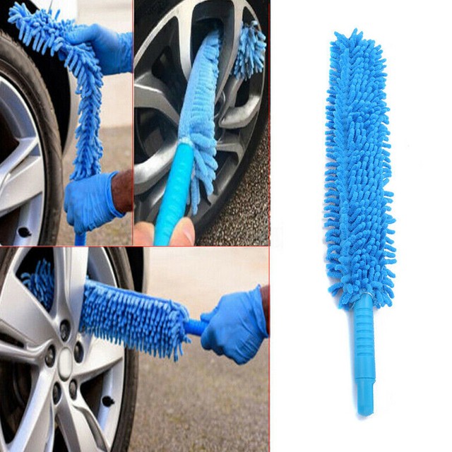 1* Long Soft Microfiber Cleaning Brush Car Wash Tool Wheel Cleaner