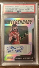 Pop 2 SHAWN MICHAELS HBK PSA 10 2022 PANINI PRIZM WWE LEGEND SILVER PRIZM AUTO