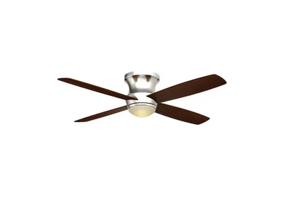Wind River 52" Zorion Nickel Finish 4 Blade Hugger LED Light Ceiling Fan WR1464N