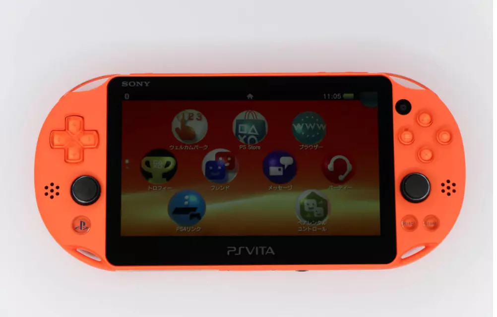 Sony PS Vita Neon Orange PCH-2000 w/Random 3 Games + USB cable