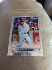 2022 Topps Chrome Baseball Kris Bryant San Francisco Giants #9