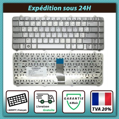 Clavier AZERTY Argent Neuf Pour PC Portable HP Pavilion Dv5 (dv5-1105em, 1115em, 1210em, 1215em) - HP D'origine