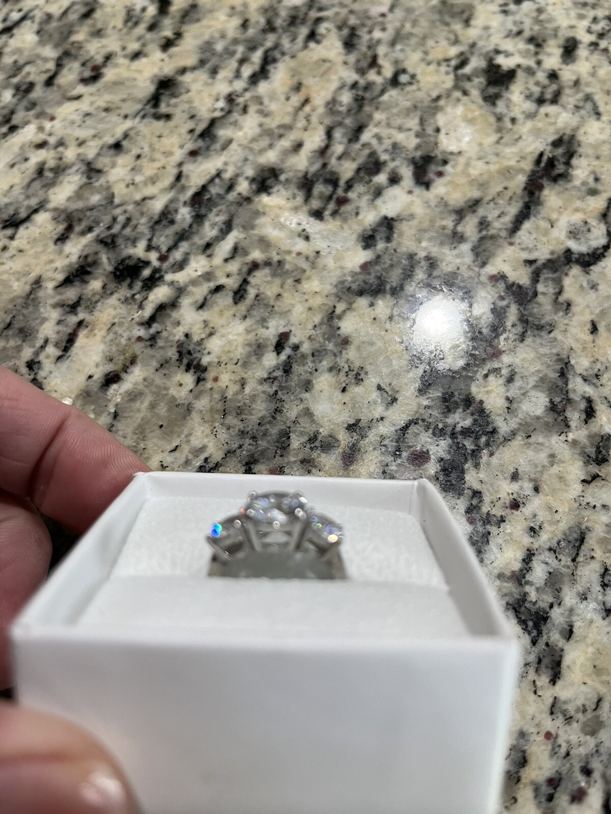 3 Stone Cz Ring - image 2