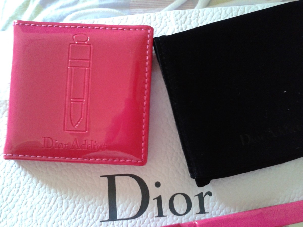 Dior addict2 リップ　パレット　ポーチ Dior Addict Makeup Double MIRROR 8m x 9cm Pocket Size Fuchsia Pink