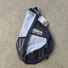 IRONMAN 70.3 TEXAS Galveston Island Black Gray TRIATHLON TRI Backpack Bag Sling