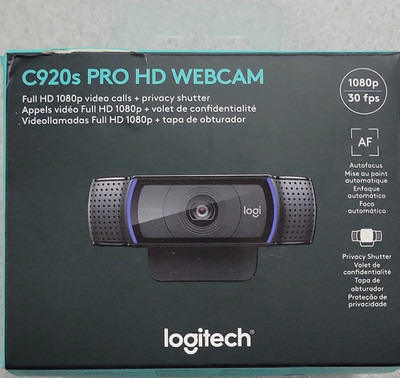 Logitech C920s Pro 1080p 30fps USB Webcam Autofocus Privacy Shutter Mic