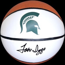 TOM IZZO SIGNED AUTOGRAPHED MICHIGAN STATE SPARTANS BASKETBALL JSA