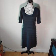 Calvin Klein Midi Dress Size Small Petite Charcoal Excellent Cond Grung Y2k