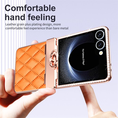 For Samsung Galaxy Z Flip 7 7FE 6 5 4 Bling Diamond Protective Shell Phone Cover - Zdjęcie 4 z 17