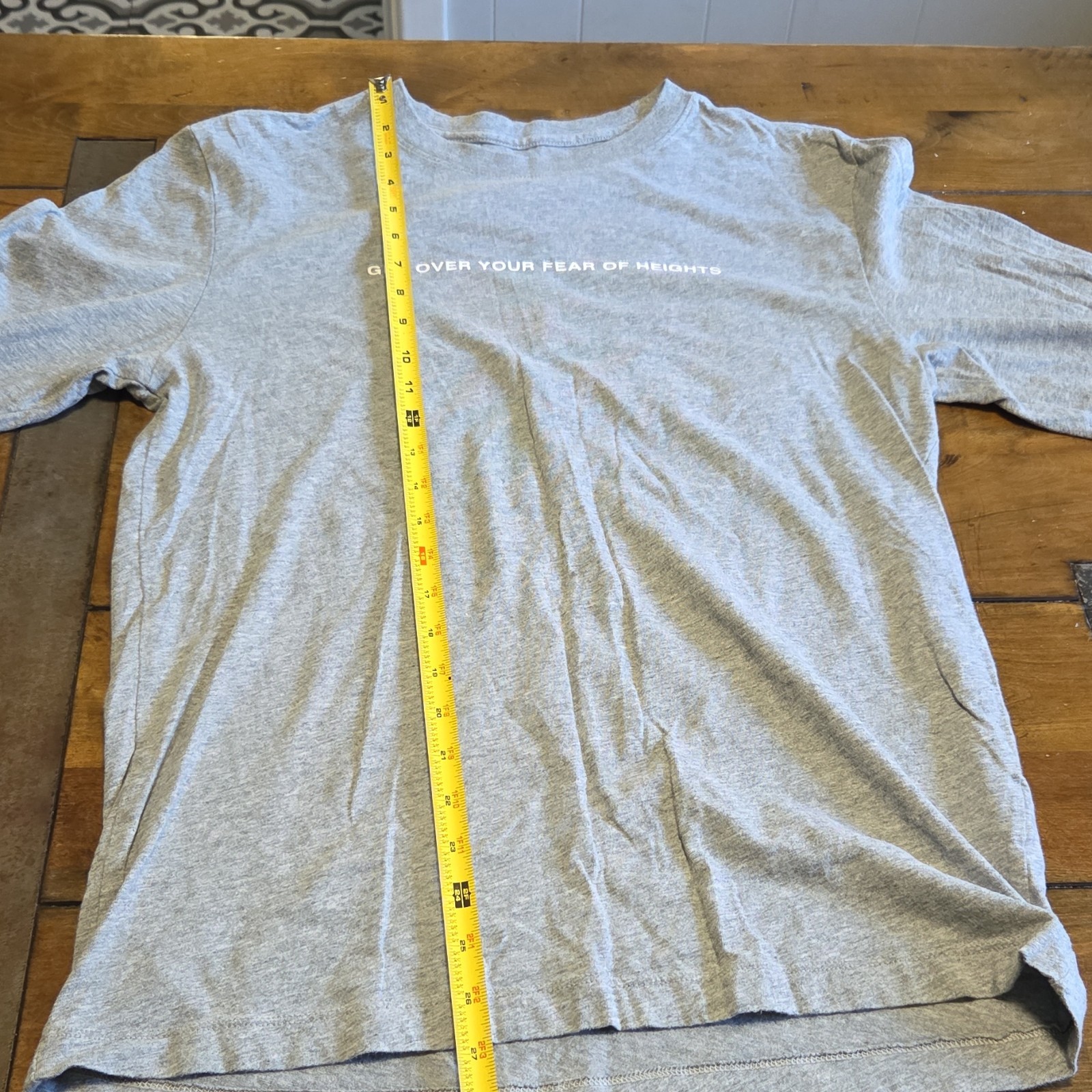 Nike Air  Long Sleeve get over your fear of heights T Shirt  Gray Men's Sz S image 7
