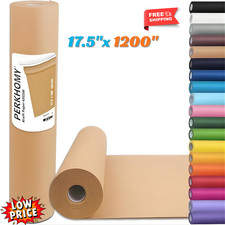 17.5" x 1200'' Brown Kraft Paper 50 lb Basis Thick Roll Packaging Shipping NEW 