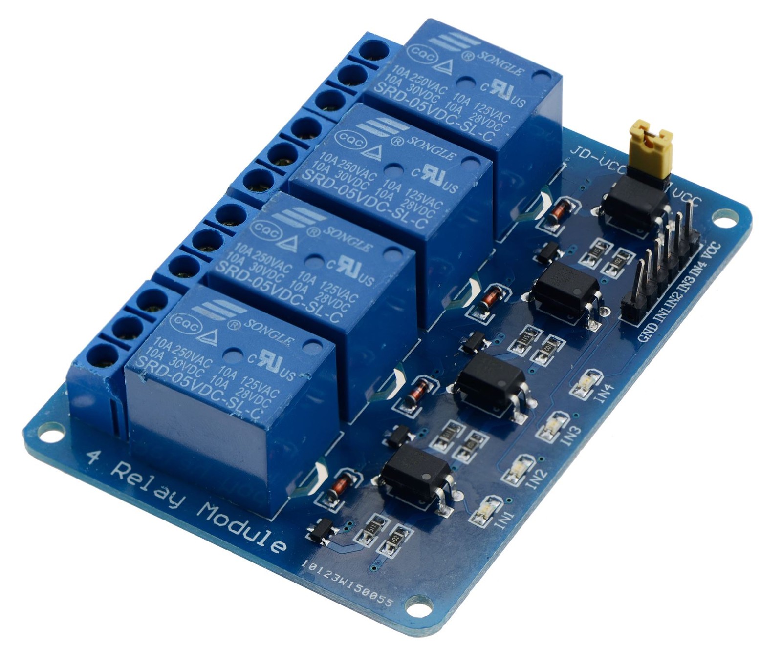 5V 4-Channel Relay Board Module for Arduino Raspberry Pi ARM AVR DSP PIC