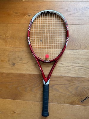 Wilson BLX Five Two Tennisschläger Rot/Weiß   Basalt Matrix   gebraucht