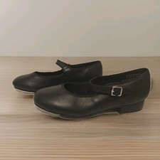 New Capezio 3800 Women's Mary Jane Tap Hook and Loop Strap Black Size 9.5M