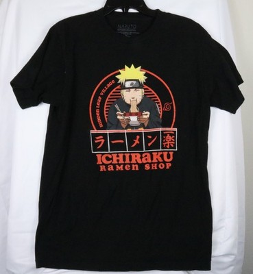 Naruto Shippuden Collection Ichiraku Ramen Shop T Shirt Men's M Black - Good