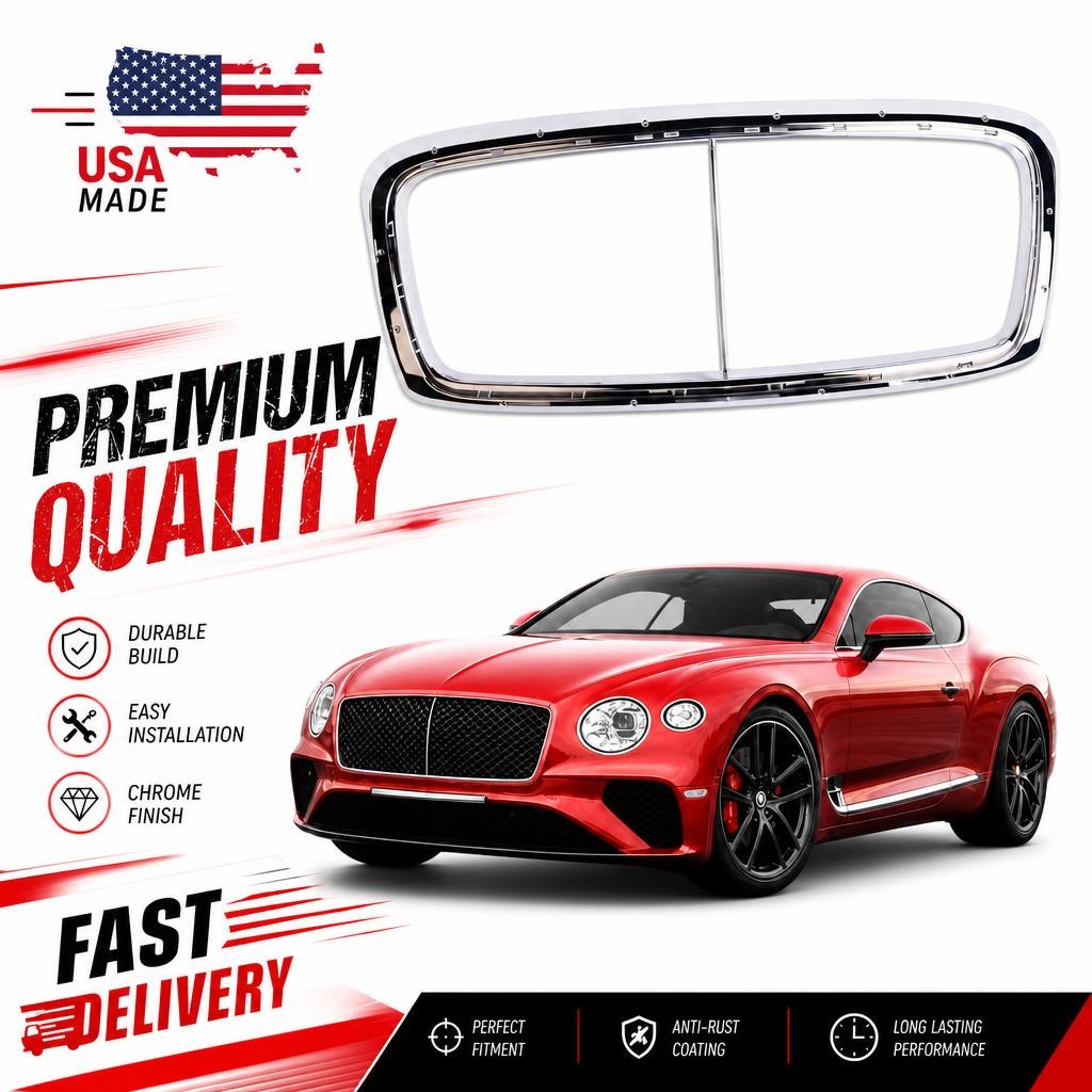Bentley Continental GT 2012-2017 Grille Chrome P/N 3W3853667A
