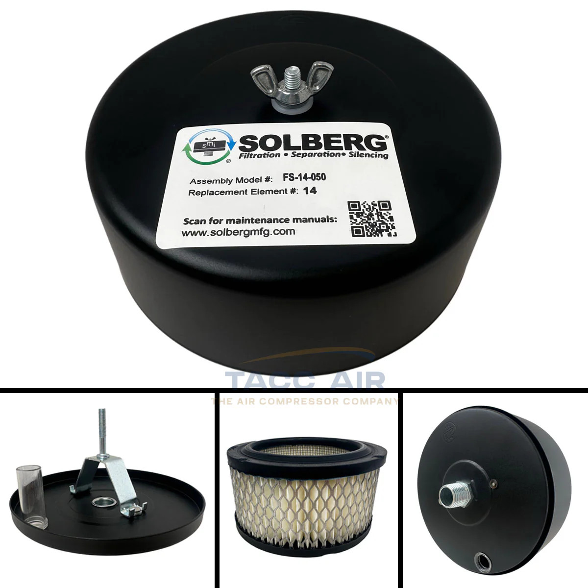 Intake Filter Silencer Metal Housing Canister Usa Made