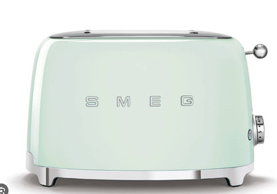NEW Smeg TSF01PGUS Pastel Green 50's Retro Style 2 Slice Toaster
