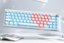 60 Percent Keyboard, Wireless Mechanical Creamy Gaming Keyboard with QMK/VIA...