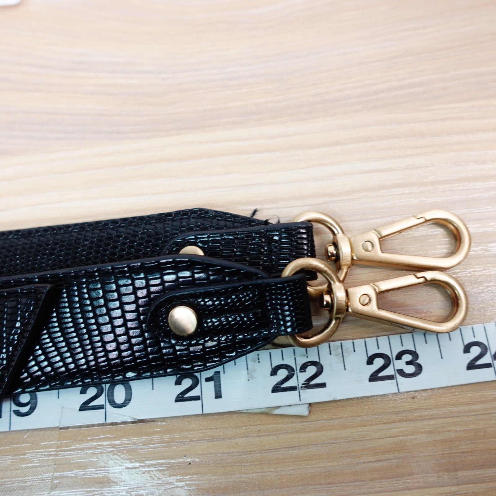 Lizard Bag Strap Replacement Black Crossbody Shou… - image 5
