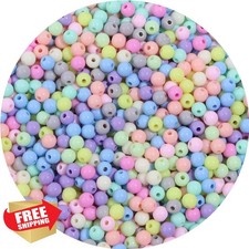 1100pc 6mm Mixed Color Acrylic Round Craft Spacer Beads for Jewelry Making