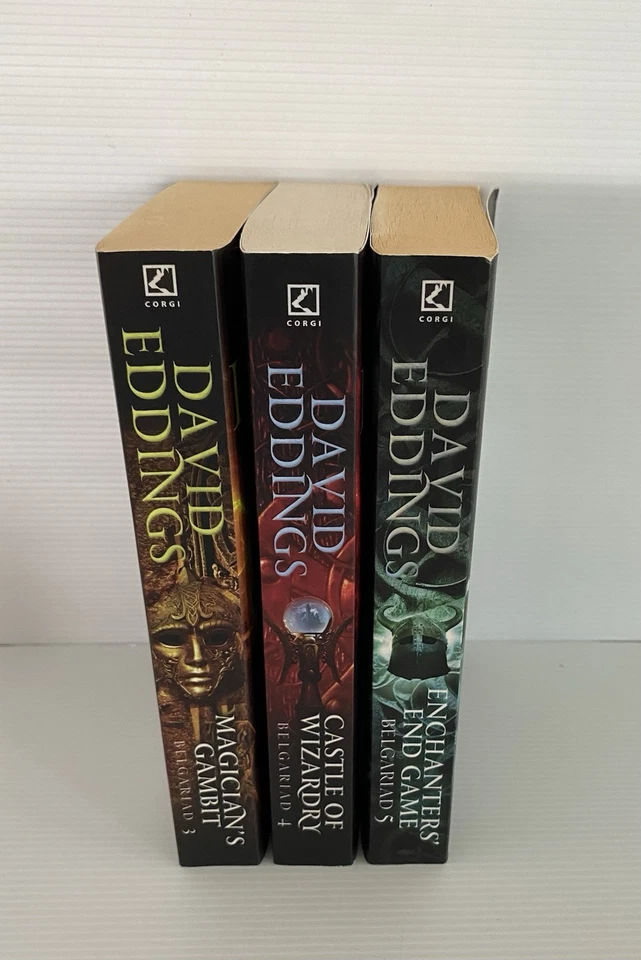David Eddings Belgariad 3, 4, 5 Magician’s Castle Enchanters Paperback Books x3 - image 3 of 4