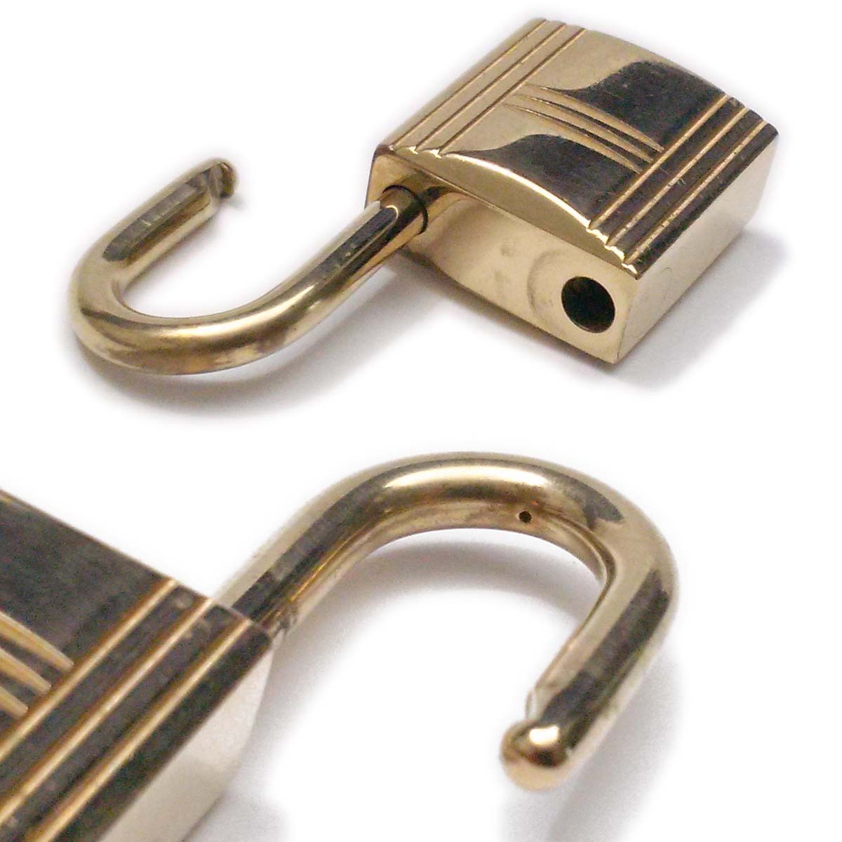 Hermes Rare Cadena Lock Key Clochette Set Gold Luxury 