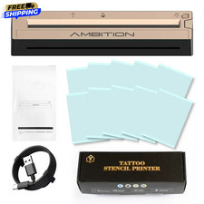 Ambition Portable Thermal Tattoo Printer Inkless Transfer Machine Bluetooth USB