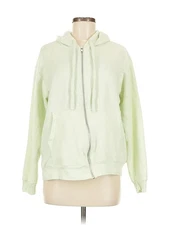 Soft serve Women Green Zip Up Hoodie M