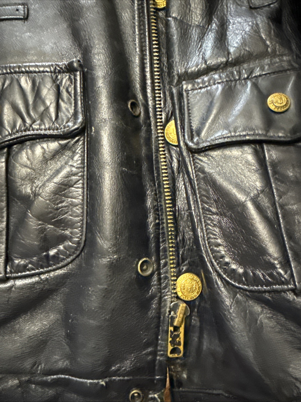 Chicago Police Vintage Leather Jacket By U.S Male By empire Of Chicago image 7