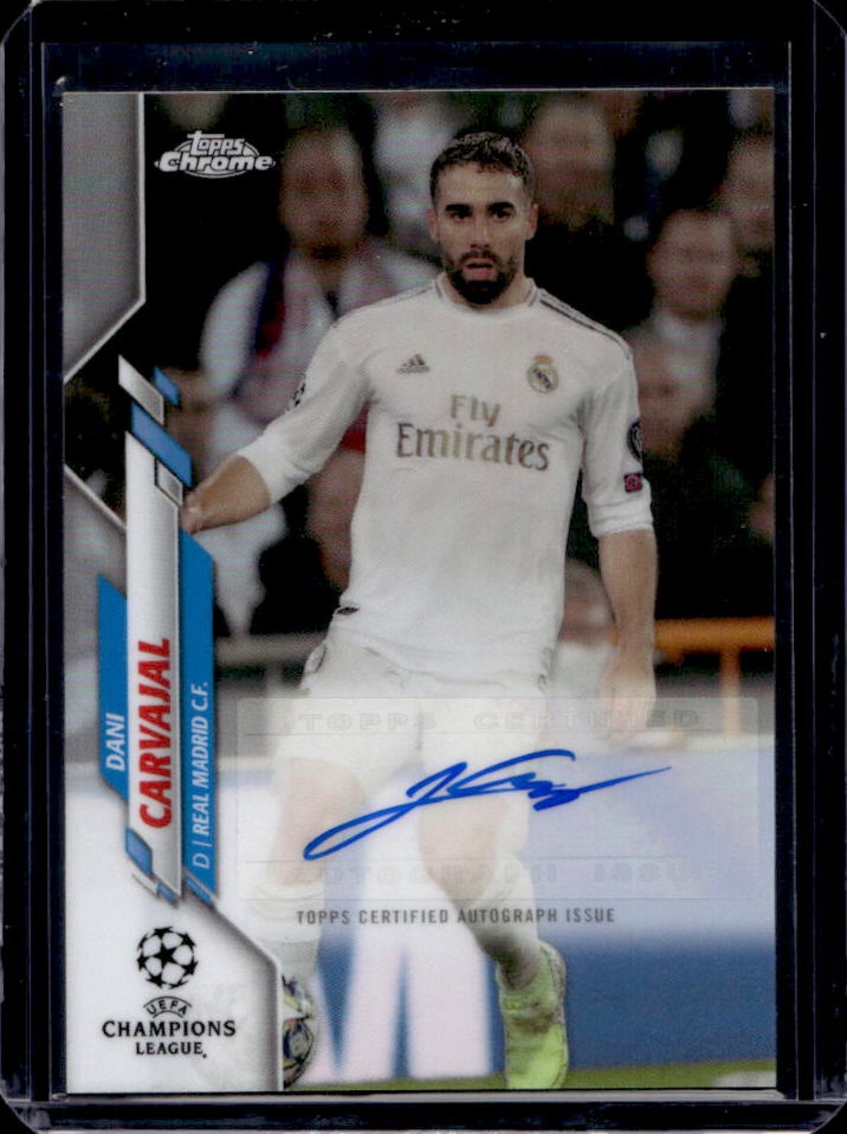 2019 Topps Chrome UEFA Dani Carvajal Auto #CA-DAC Real Madrid
