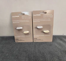 (2) Lutron Skylark Dimmer Switch Replacement Knob, White and Almond 2-Pk