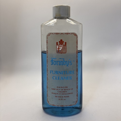 Vintage Formby’s Furniture Cleaner 16 oz Discontinued Blue Liquid 70% Full