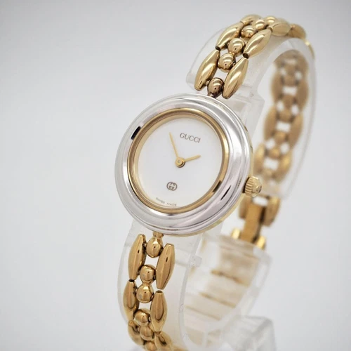 421 Gucci Watch Change Bezel Set Of 5 Colors For Women Gold - Picture 2 of 10