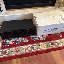 Optimus SCT-56 Full Logic Controlled Stereo Cassette  Player Tested Works W Box