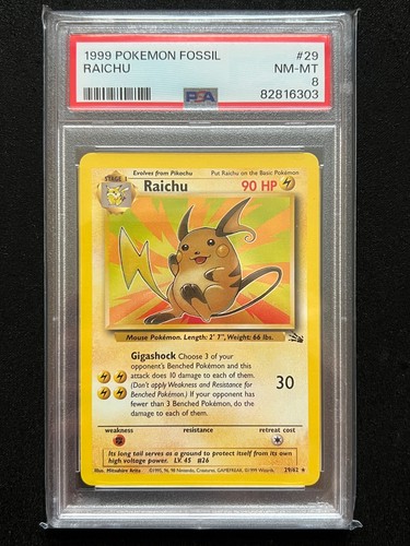 Raichu (Unlimited) graded PSA 8 for sale on eBay