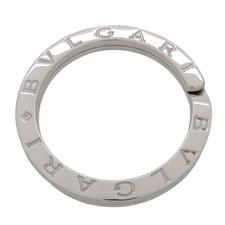 BVLGARI Double Logo BVLGARI BB SV925 Key Ring Silver Authentic Used F/S