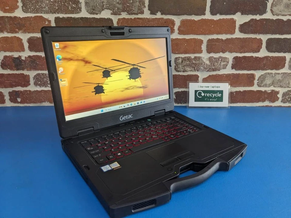 GETAC S410 Laptop i5-6300U 8GB 500GB HDD TOUCH WIN11 BLACK - Image 2 of 4