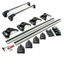 Dachgepäckträger für BMW 3er Serie Gran Turismo Fastback 5D 2013-2020 Silber