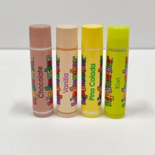 Vintage Bonne Bell Lip Smacker Lot Of 4 Unused '90s & '00s Chocolate, Vanilla +